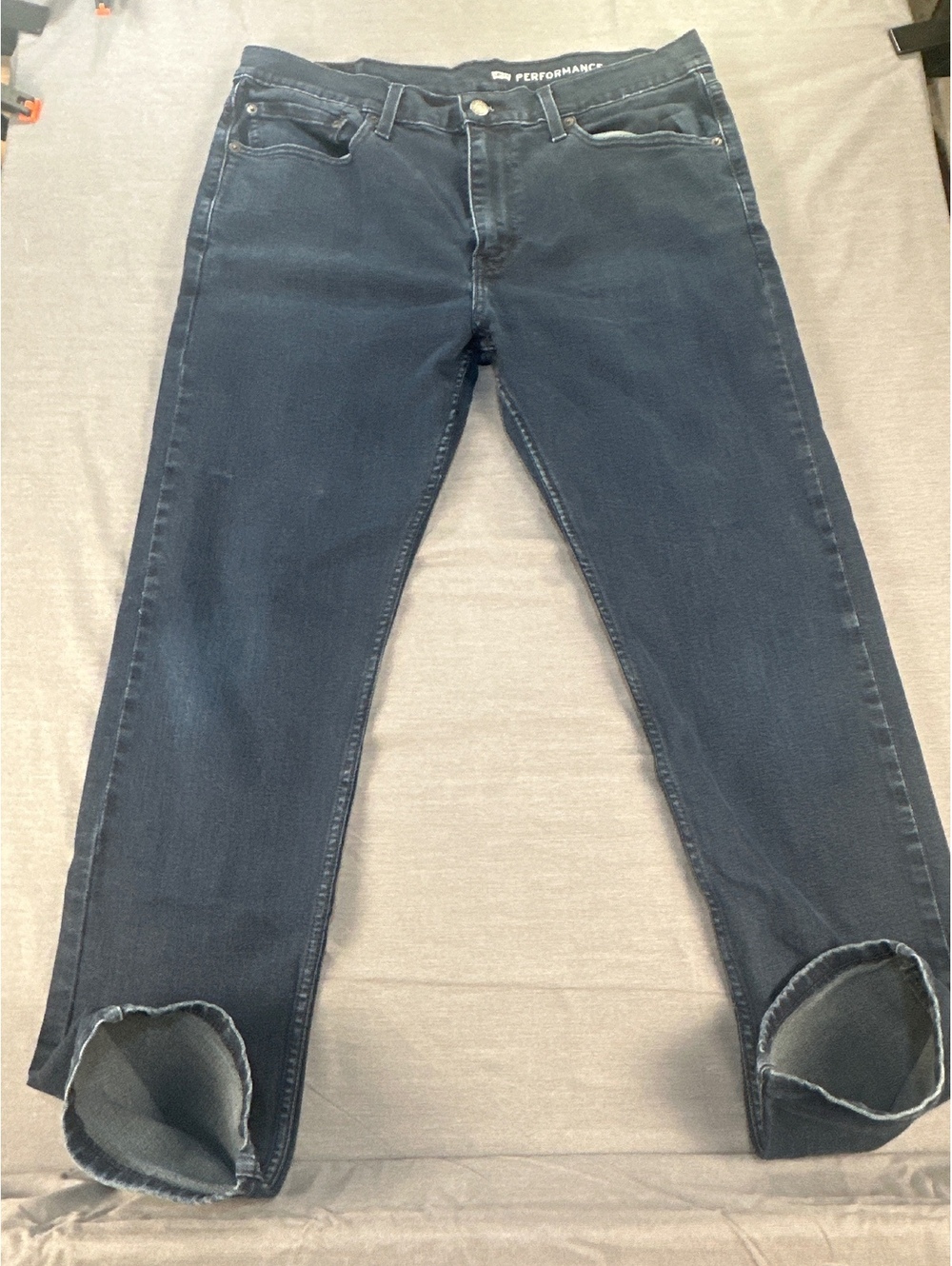 Levi's 502 Performance Men's Dark Wash Jeans W34 L32 - Comfortable Stretch Denim